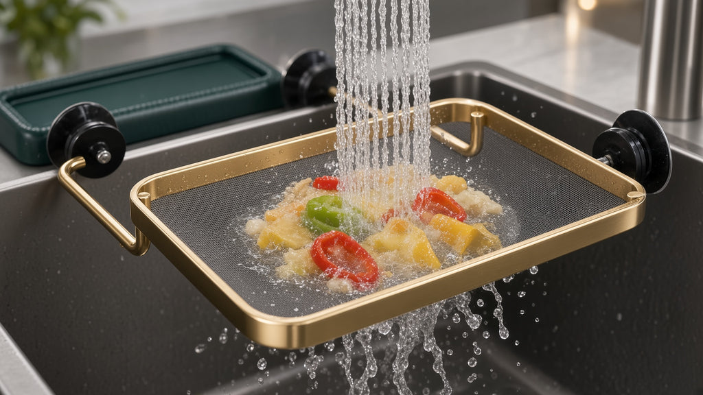 Filtro Scarico Lavello Cucina con Ventose - Retina Scolapiatti Monouso Antintasamento